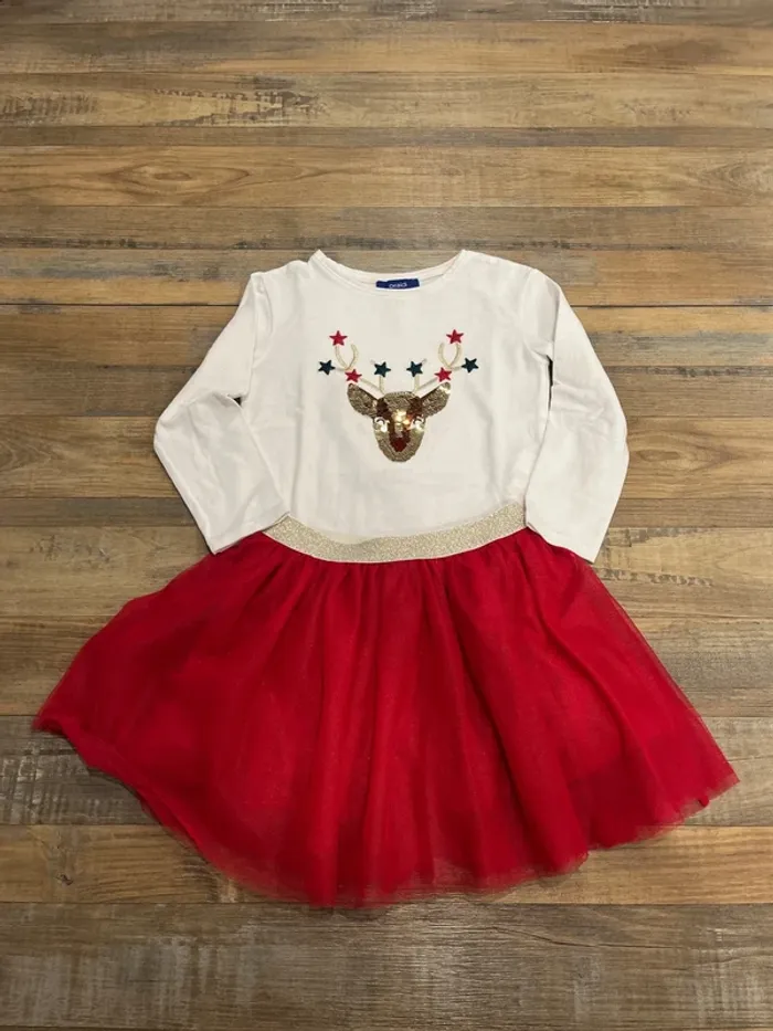 Ensemble jupe t-shirt renne Noël
