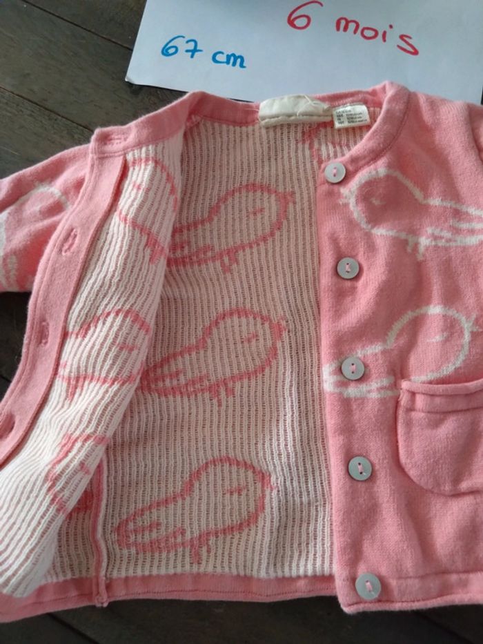 Ensemble pantalon de jogging et gilet lupilu bébé fille 6 mois - photo numéro 4