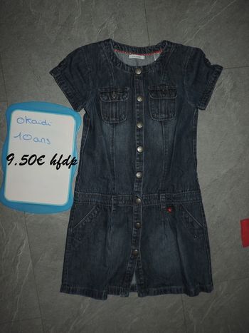 robe en jeans okaidi 10 ans