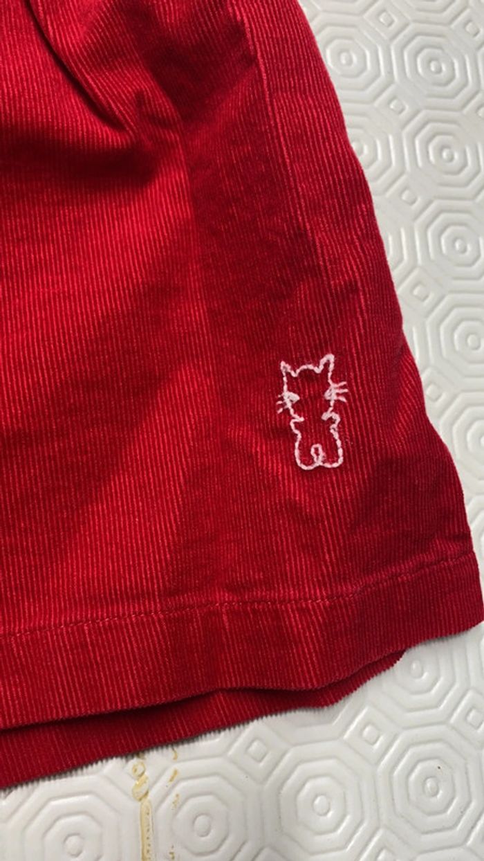 Tunique en velours rouge - photo numéro 2