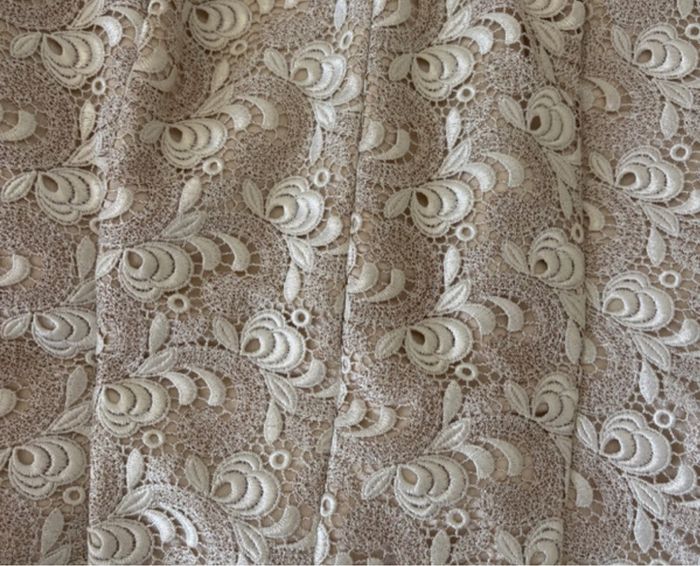 Bustier fantaisie beige/blanc cassé
