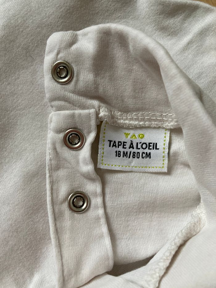 Sous-pull bébé fille blanc à col montant Bichette - photo numéro 4