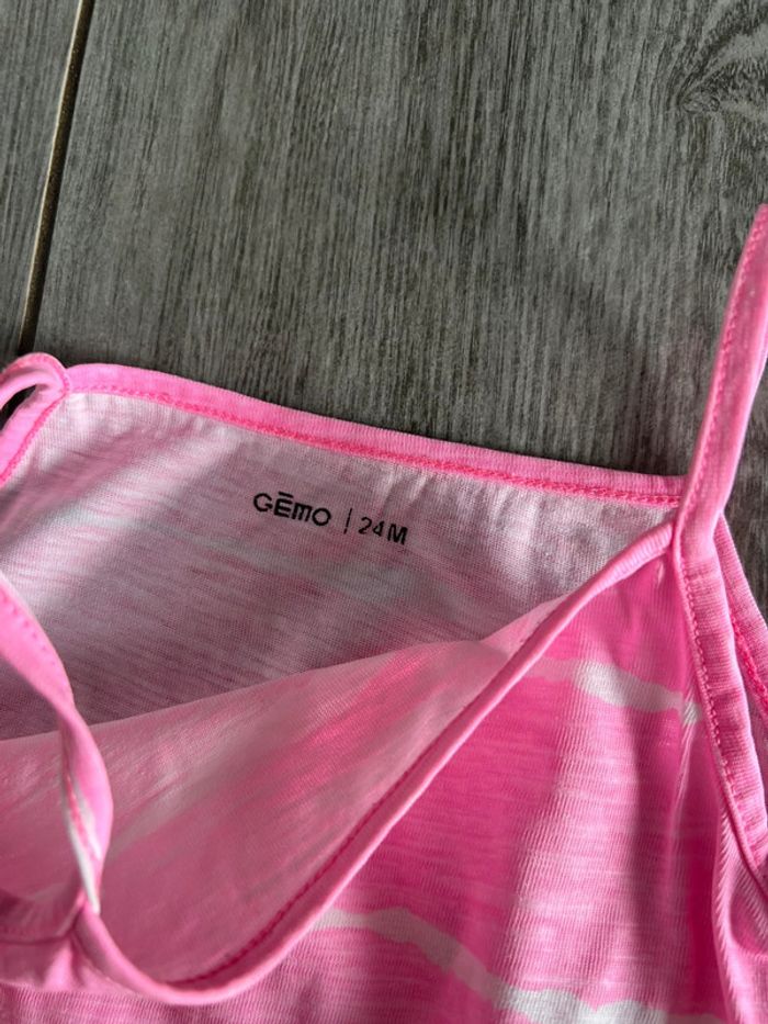 Combishort à rayure rose 24 moisGemo - photo numéro 2