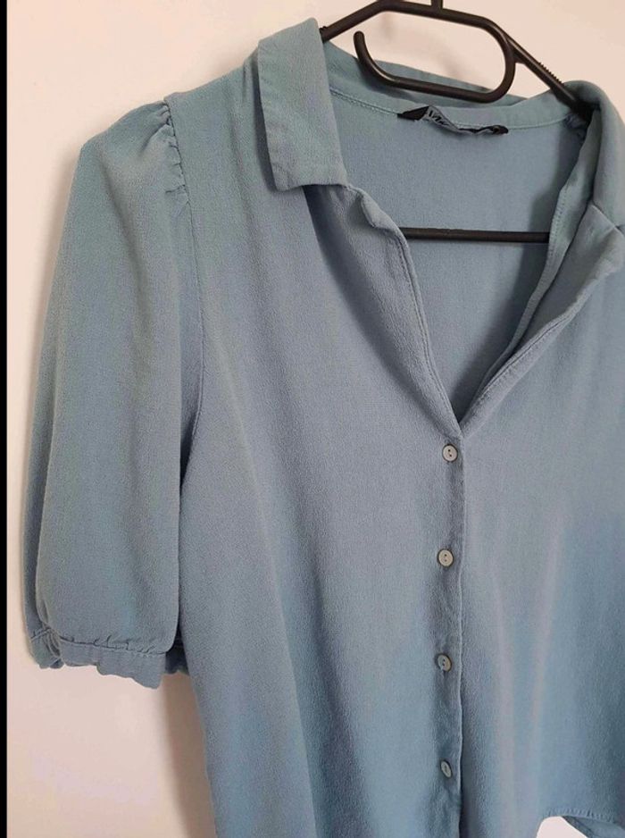 Chemise  avec  laine  courte  Zara  taille  40 - photo numéro 4