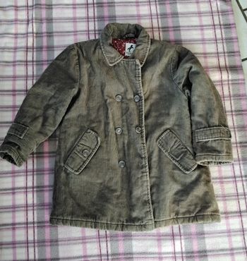 Manteau, kaki, fermeture  et boutons,  poches  ,Palomino  ,110 cm