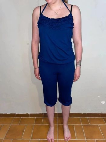 combinaison bleu L