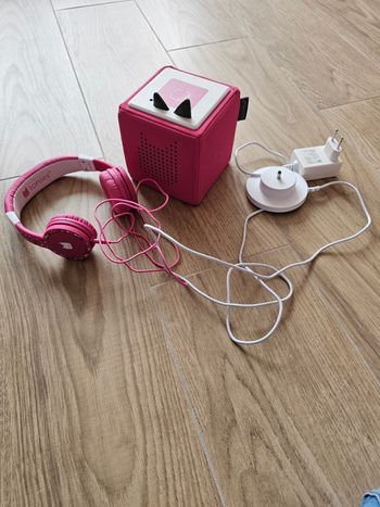 Toniebox V1 + casque rose