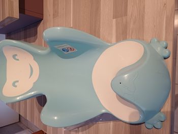 transat de bain bleu clair