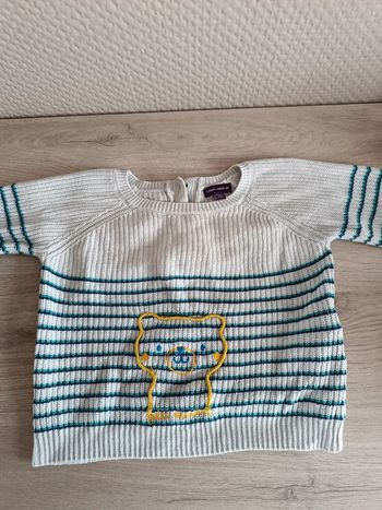Pull 24 mois sergent major petit ours
