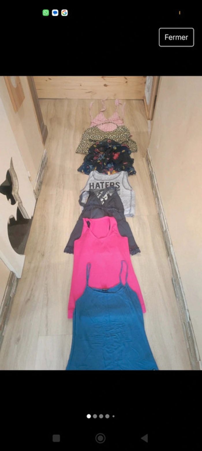 Lot de 7 débardeurs 36-38