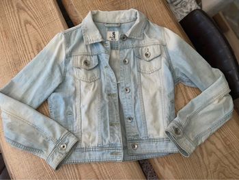 Veste en jean bleu clair destroy taille M 38 PJJ denim