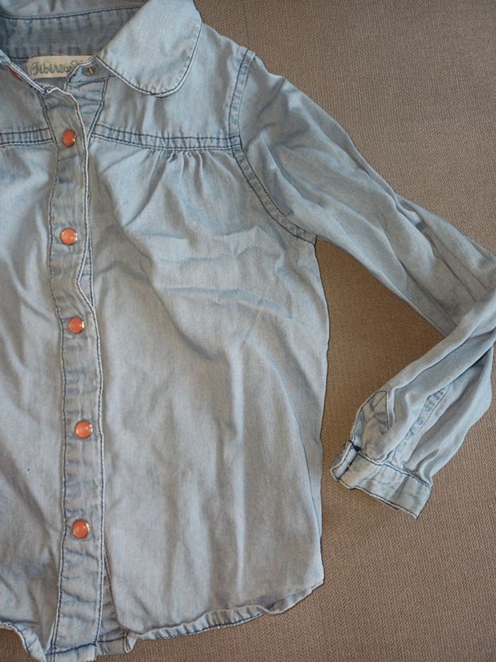 Superbe chemise en jean 3 ans fille - photo numéro 2