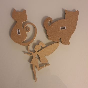 Lot de 3 supports en bois à décorer Gomille