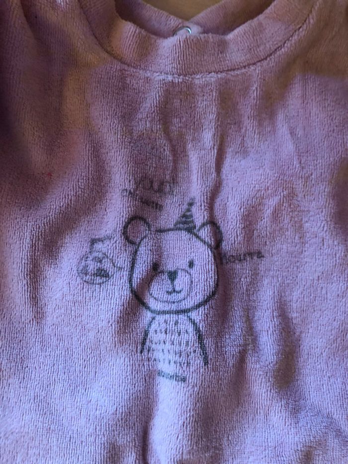 Pyjama velours fille 12 mois absorba - photo numéro 2