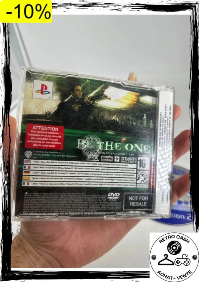 PS2 Playstation 2 PAL the matrix path of neo promo press presse avec 2 jaquettes - photo numéro 5