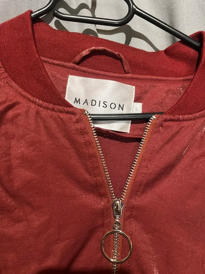 Bombers/veste Madison rouge - photo numéro 2
