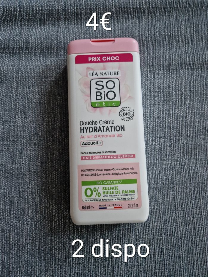 Gel douche so bio etic lait d'amande bio 650ml