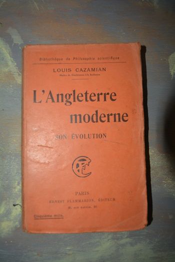 L'Angleterre moderne son évolution - louis cazamian