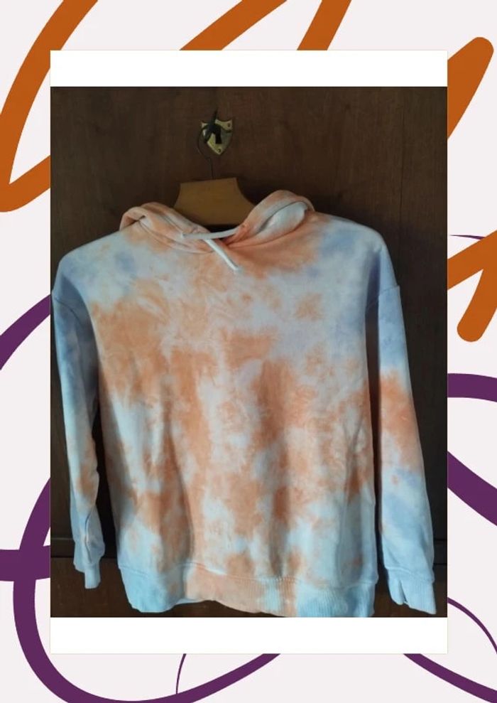 🧡 Sweat à capuche - en molleton doux - orange - 10 ans - Gémo 🧡
