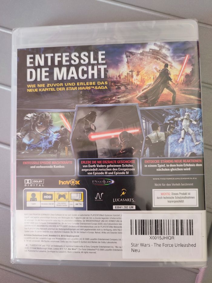 Jeux vidéo : Star Wars Le pouvoir de la force - PS3 - photo numéro 3