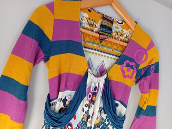 Robe à motifs multicolores t36
