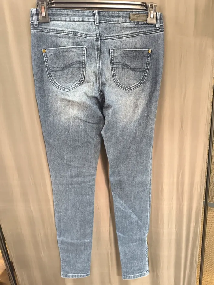 316773 jeans bleu femme 38 camaieu - photo numéro 2