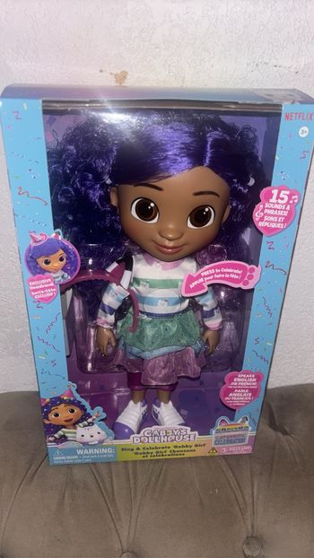 Poupée gabby chat sonore neuve