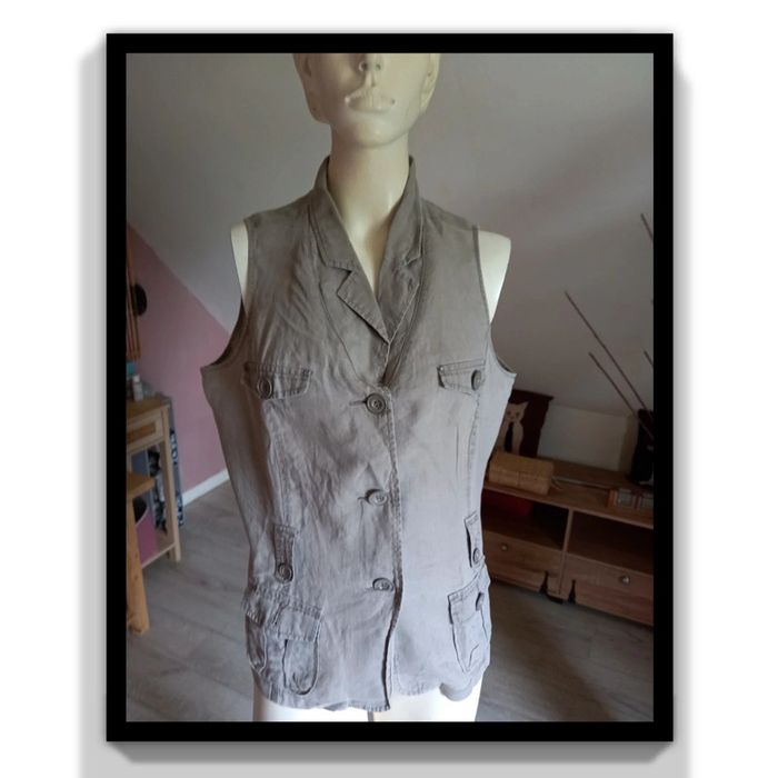 Débardeur larron/gris taille 44