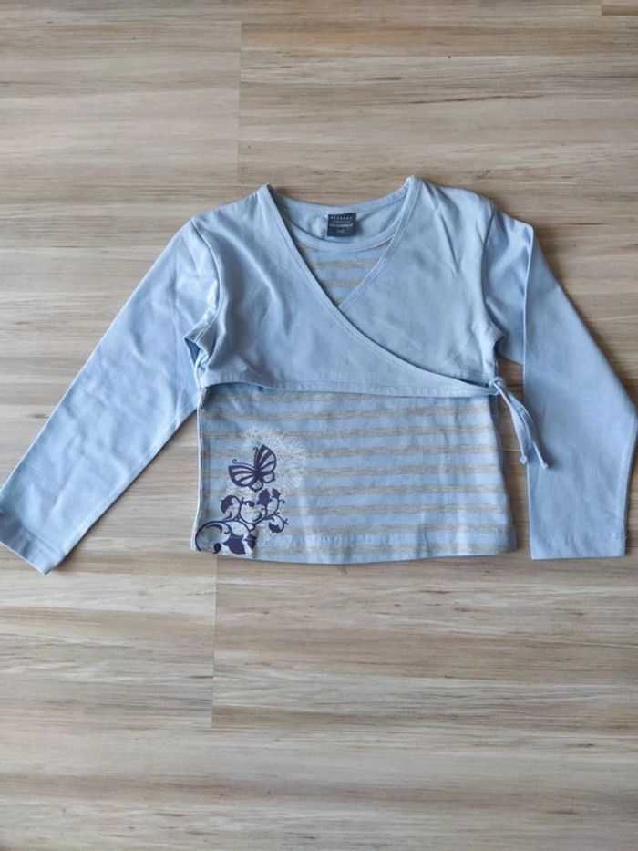 T-shirt manches longues fille 6 ans.