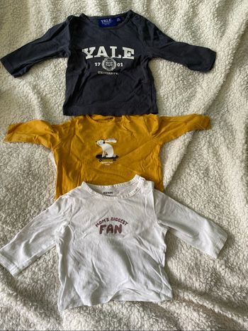 Lot t shirt manches longues