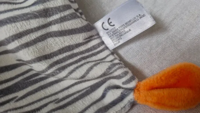 Doudou plat Zèbre  Nicotoy - photo numéro 3