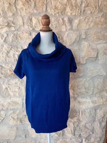 Pull manches courtes à col roulé taille 38/40