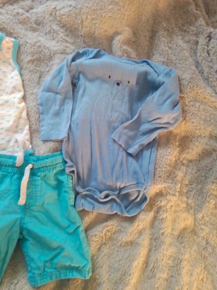 Lot short bodies 2 ans garçon - photo numéro 2