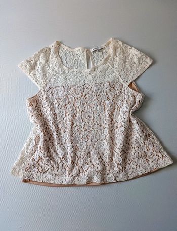 Top bohème dentelle 40