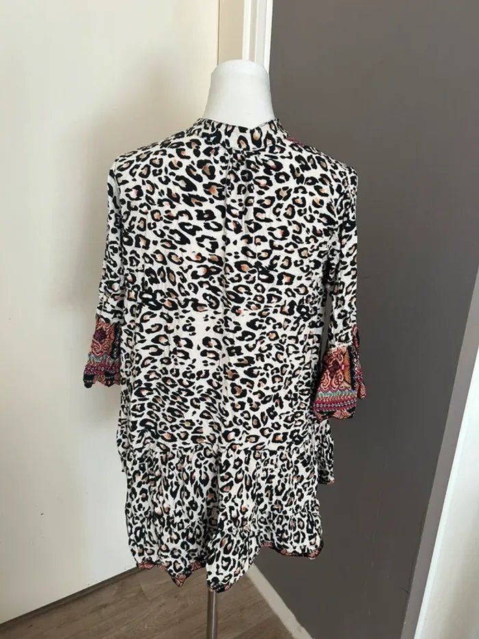 Sud express blouse, été tunique, imprimée, multicolore - photo numéro 3