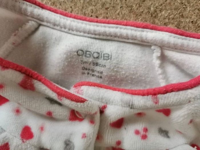 Dors bien obaibi 3 mois rose et blanc - photo numéro 2