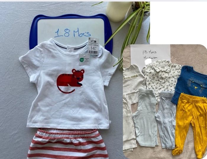 Lot 1 Pyjama été Neuf & 3 pyjamas mi-saison TBE - Obaïbi, In extenso, autre - 18 mois