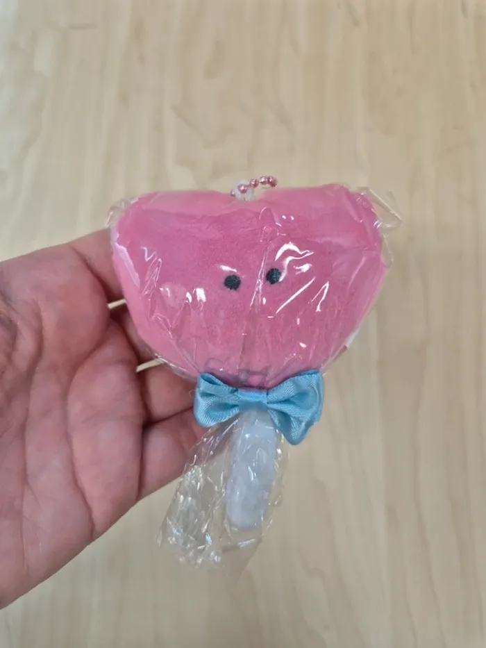 Porte-clés peluche Tsuburana Hitomi Ichigo Fare : Sucette - photo numéro 2