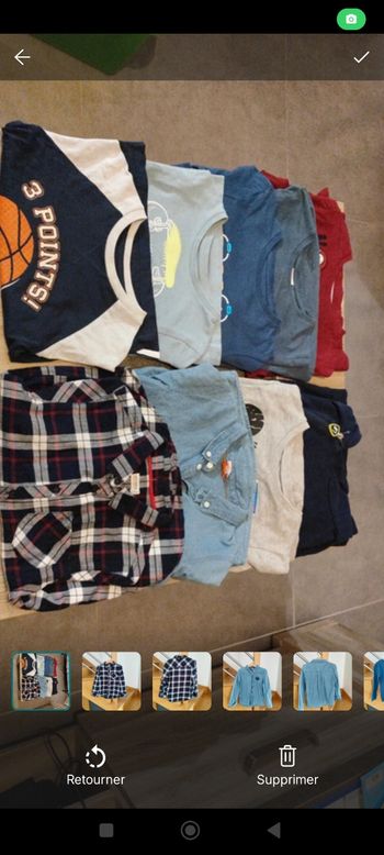 Vêtements lot, 6 ans garçon