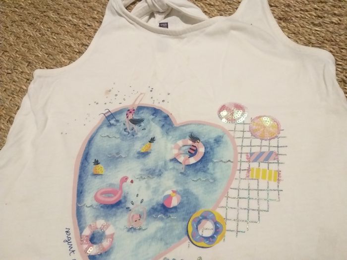 Ensemble 8 ans débardeur Sergent Major + pantacourt NKY - photo numéro 2