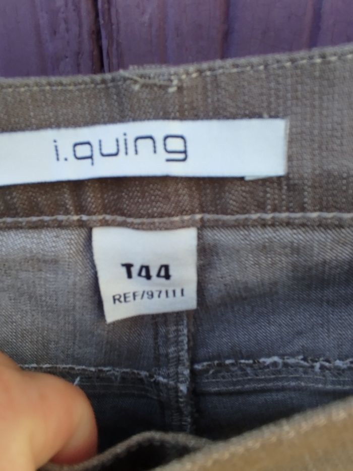 Pantalon Stretch neuf "I.Quing"  taille 44 - photo numéro 2