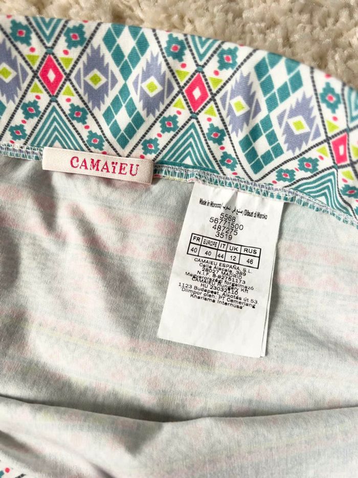 Jupe été motifs aztèques Camaïeu taille 40 - photo numéro 3