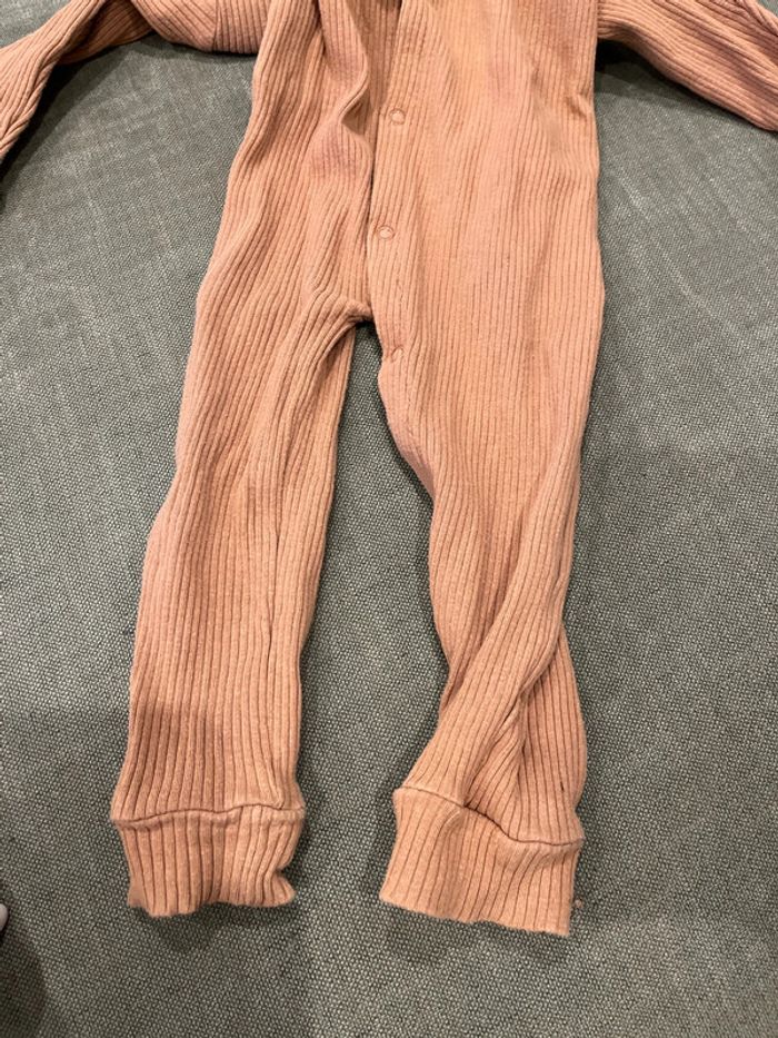 Lot de 2 pyjama beige et marron 86 cm 18 mois - photo numéro 11