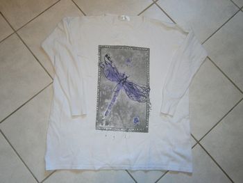 Pull ML blanc rosé CHERRY BLOOM Taille 42