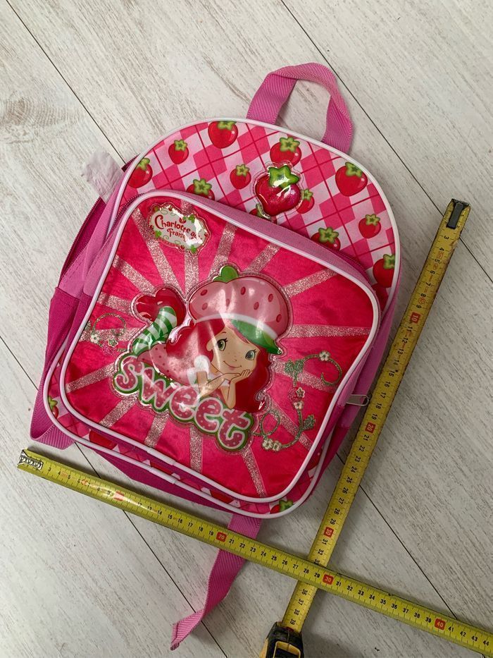 Sac à dos rose Charlotte aux fraises - photo numéro 5