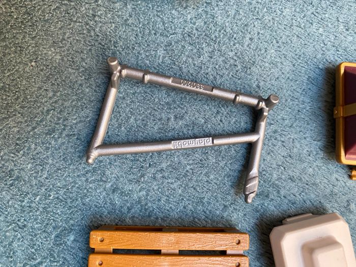 Petit vrac playmobil : barque coffre trésor palme palette encre casquette - photo numéro 8