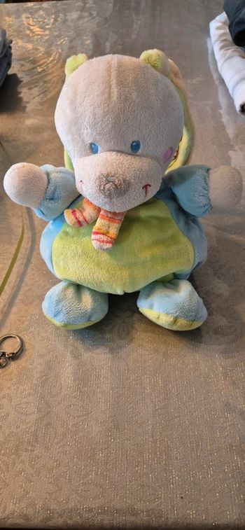 Peluche doudou lapin mots d enfants