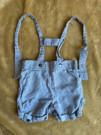 Short salopette gris