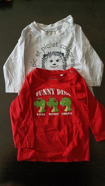 Lot de 2 manche longues