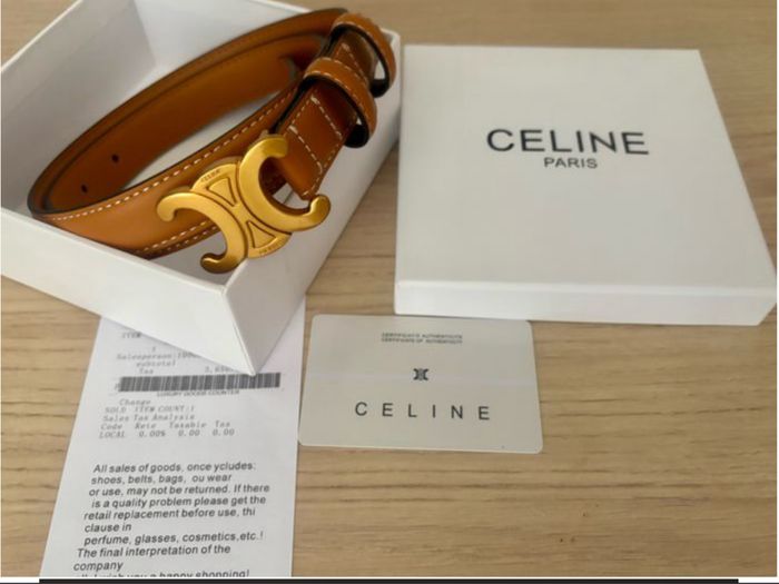Ceinture Céline marron